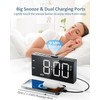 Roxicosly Digital Alarm Clocks for Heavy Sleepers,7.5" LED Display Loud
