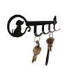 WANGCL Decorative Wall Mounted Iron Key Holder, 10 inch with