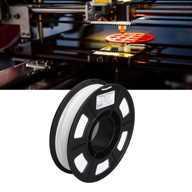 3D Printer Filament White 1.75mm 8.8oz Net Weight 180 to