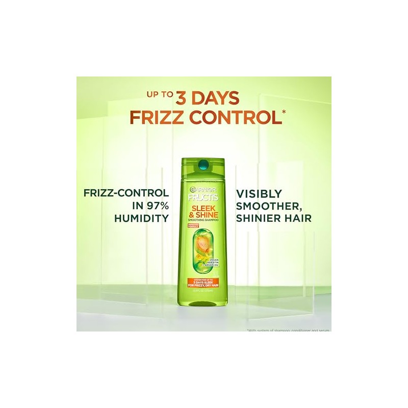 Garnier Fructis Sleek & Shine Shampoo, Conditioner + Moroccan Sleek