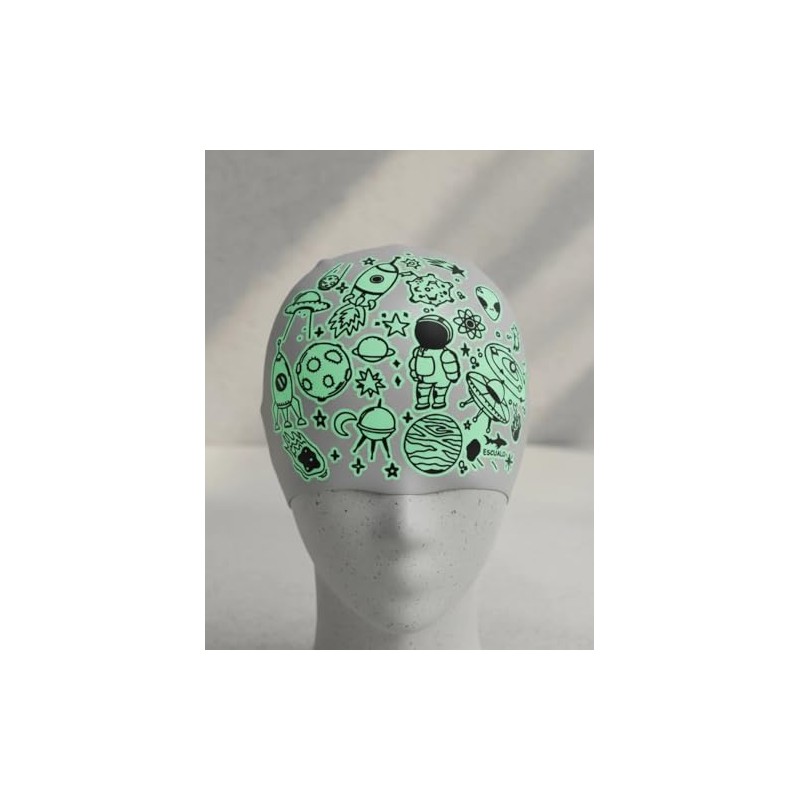 escualo Gorra para Natacion Unisex Adultos y Niños Modelo Espacio
