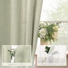 BGment Sage Green Linen Curtains 84 Inch Length 2 Panels