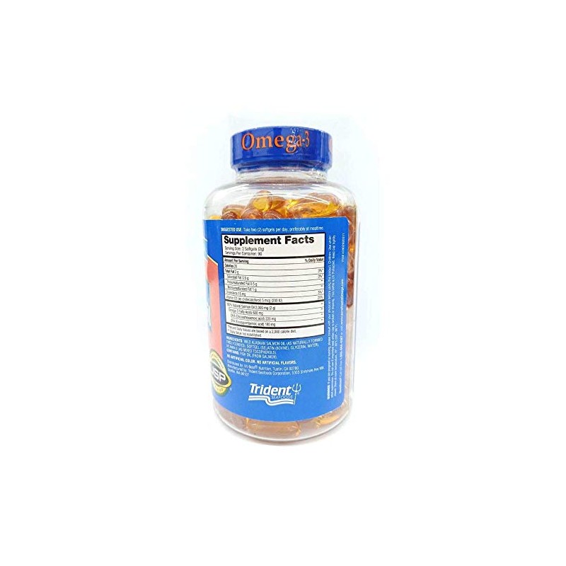 Pure Alaska Omega Wild Alaskan Salmon Oil 1000 mg Softgels