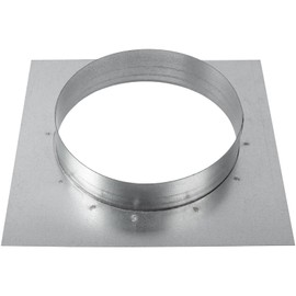 ECOPRO VENT 6" Inch Duct Connector Flange - Galvanized Steel - HVAC Connector, Round Straight or Flex Pipe Flange for Efficient Airflow in Residential and Commercial Systems