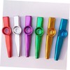 Totority 6pcs Metal Kazoo Flutes Small Music Instruments for Beginners