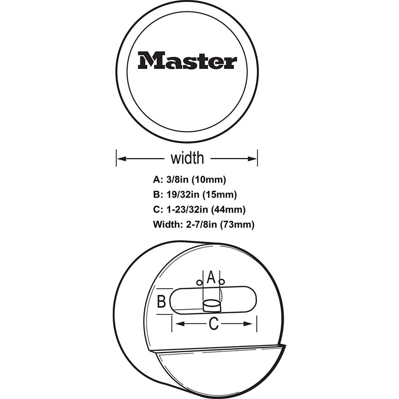 Master Lock Hasp/Hidden Shackle Keyed Alike Padlocks 770-6271KA-3
