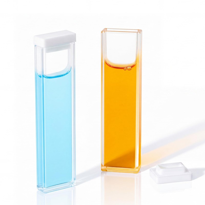 Xuhal 2 Pcs Standard UV Quartz Cuvette Cell for Spectrometer