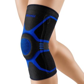 kunli Knee Support Sleeves With Side Stabilisers, 1 Pack，Black：M