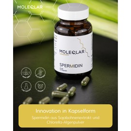 MoleQlar idine 60 Capsules - Dietary Supplement with idine from Chlorella Algae Powder & Soybean Extract - 3 mg idine per Serving