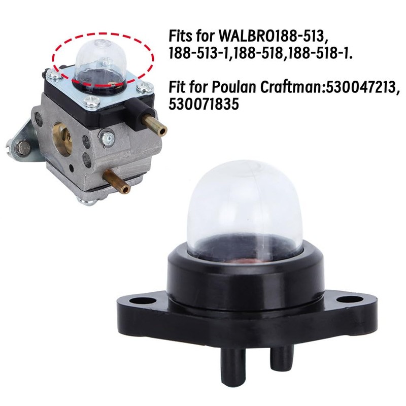 5Pieces Primer Bulb Carburetor Primer Bulb Pump Bulb Compatible with