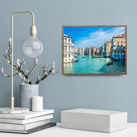 DIY 5D Diamond Painting Kits for Adults by Numbers Italy Venice Italian for Home Wall Decor 30x40cm/12x16inch