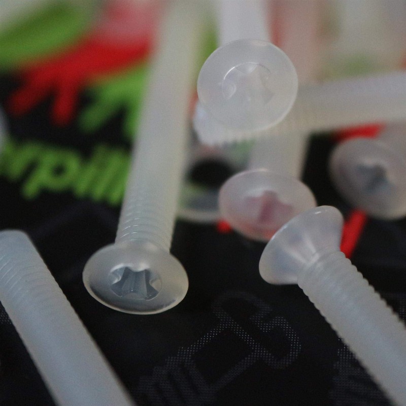 50 x Nylon Countersunk Plastic Machine Screws, M3 x 25mm,