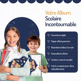 Classroom Photo Album and School Memories - Kindergarten, Elementary, Middle School and High School (Blue)