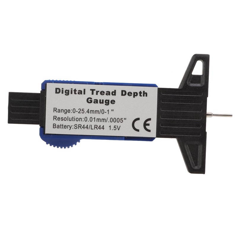 Digital Tire Tread Gauge Color Coded Depth Measurement Tool Handheld
