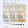 Stroagymoon Socket Fan Light Small Ceiling Fan with Light and