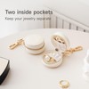 CASEGRACE Ring holder Keychain for jewelry,Portable Mini Gym Travel Jewelry
