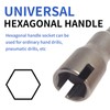 2 pcs Wing Nut Driver Set,Butterfly Hole Socket Wrench For