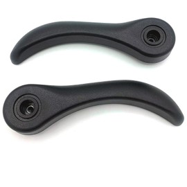 Larlansz - Manija reclinable para asiento del conductor y lado del pasajero compatible con Chevy Colorado GMC Canyon 2004-2012 SSR H3 Hummer Black 12473018 89039102