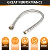 20-Pack HeSun 12-Inch Stainless Steel Braided Faucet Hose, 1/2" FIP
