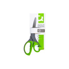 Q-Connect 8-inch Premium Scissors,Green,grey