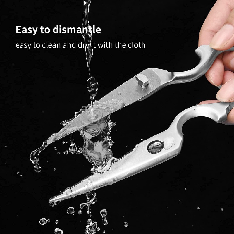 Stainless Steel Kitchen Shears Heavy Duty Full-steel Forged Metal Scissors
