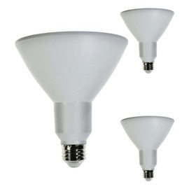 Diodesy- PAR38 LED Flood Light Bulb 12.5W E26 Medium Base 4000K Cool White Ideal for Track & Recessed Spot Light Bulbs 120V 1200 Lumens Dimmable White Finish Pack of 3