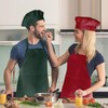 CHENGU 6 Pieces Chef Apron Set Kitchen Apron and Chef