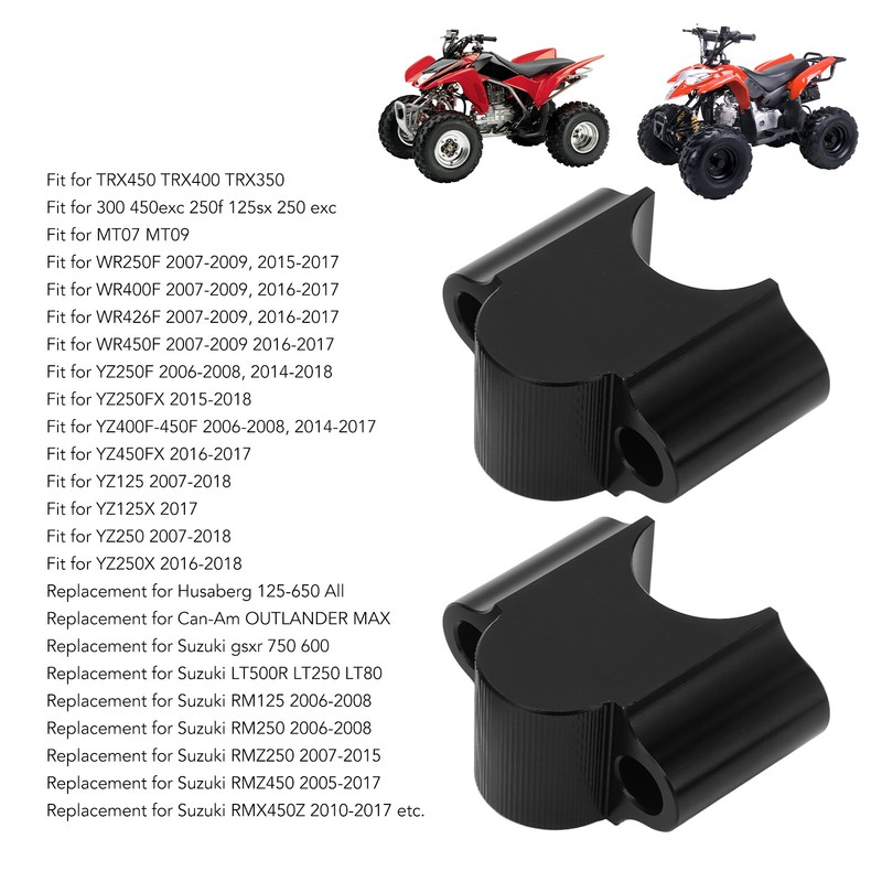 22mm Handlebar Riser Clamp 30mm Lifting Height Replacement for Suzuki