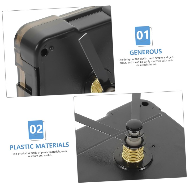 LALAFINA 1 Set DIY Clock Movement Mechanism Kit Silent Replacement