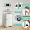 Tandefio 2 Tier Mini Fridge Shelf with Storage for Dorm
