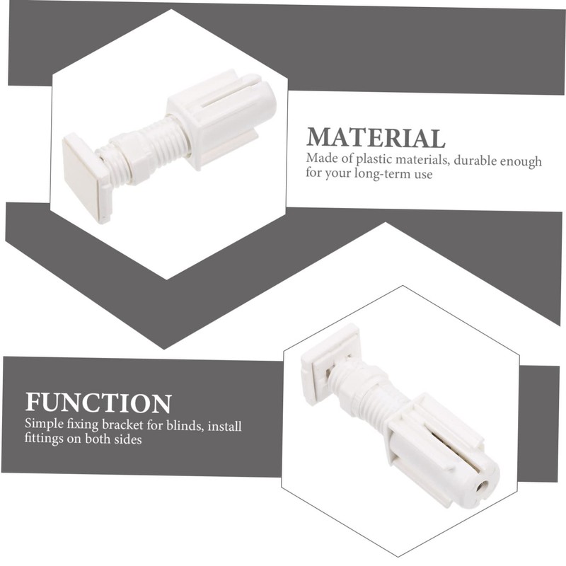 HOMSFOU 4pcs Window Blinds No Drilling Mount Brackets Easy Install