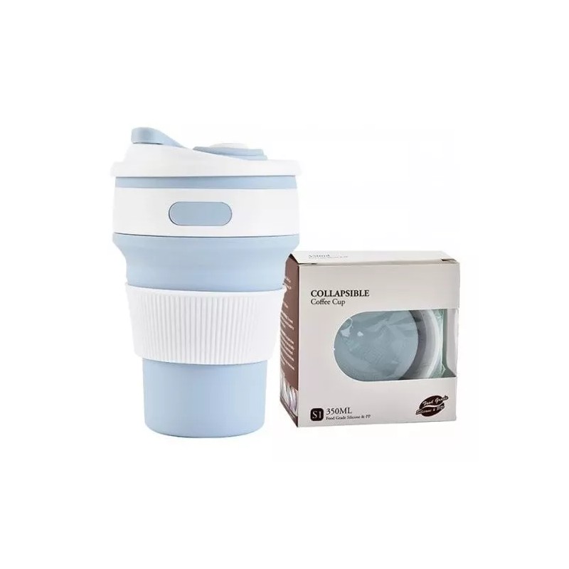 CL Vaso De De Silicon Plegable Con Manga Portatil Fold