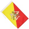 Sicily Flag 18'' x 12'' cords - Italy - Sicilian