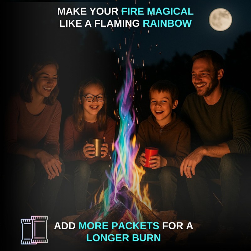 Dextreme Fire Color Changing Packets - Fire Color Packets, Color