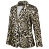 MINTLIMIT Women's Animal Printed Blazers Open Front 3/4 Sleeve Blazer