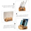 SHINEOFI Wooden Charging Station Removable Compartment Tabletop Organizer for Phone