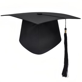 Ideal Swan Graduation Cap for Adults, Graduation Hat for Bachelor 2025 Unisex Mortarboard Caps with Tassel for High School University College Ceremony, Black