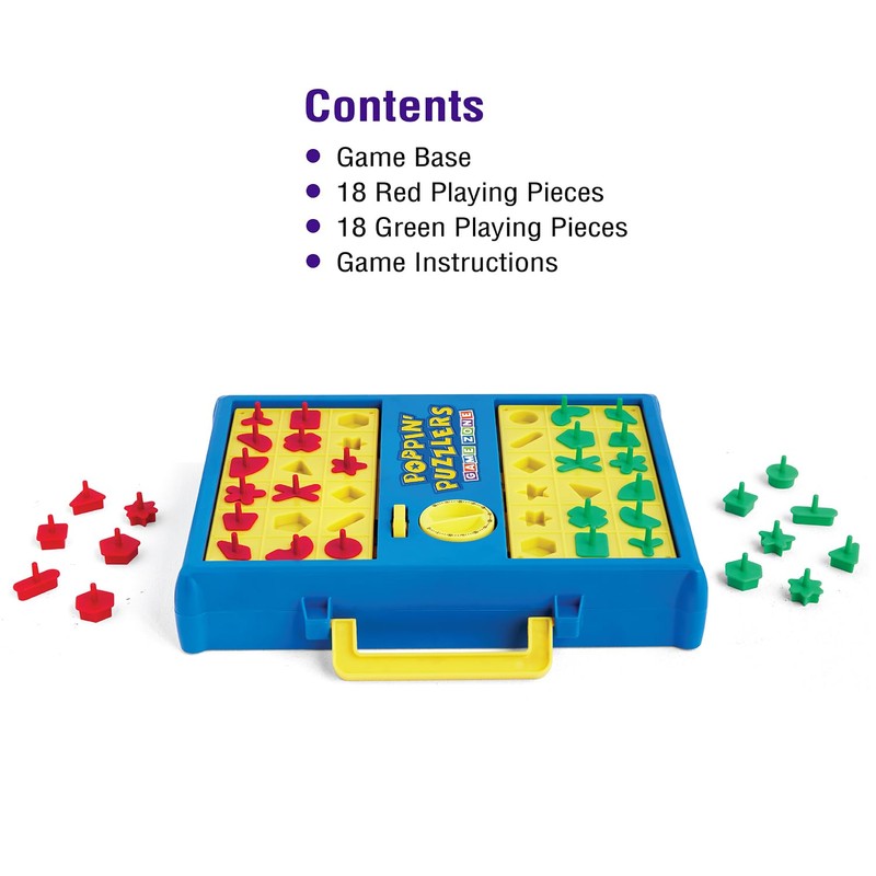 Game Zone Poppin' Puzzlers - Interactive Puzzle Game for 2