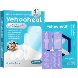 Hydrocolloid Bandages Variety Pack - Thin, Waterproof & Fast Healing