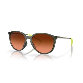 Oakley Women's OO9288 Sielo Round Sunglasses, Matte Olive Ink/Prizm Brown Gradient, 57 mm