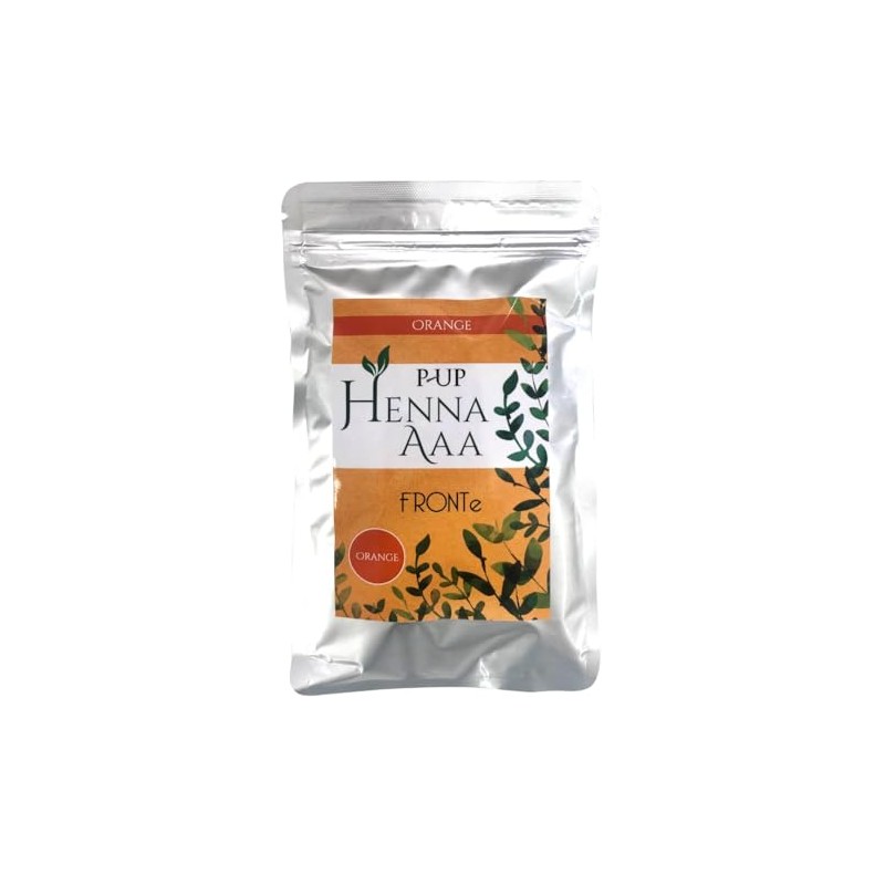 P‑UP Henna Gray Hair Dye, AAA Rank, 100% Organic, Additive-Free,