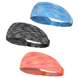 Sport Headbands for Girls,Adjustable Non Slip Athletic Sports Hair Bands,Tie Dye Nonslip Stretch Elastic Workout Mesh Headband for Yoga Running Soccer etc.