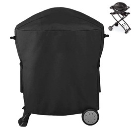 7113 Grill Cover for Weber Q1200 Series on Cart, for Weber Q100 Q120 Q1000 Q1200 Q200 Q220 Q2000 Q2200 Q2400 Gas Grills, Heavy Duty Waterproof 81 CM Waterproof Gas Grill Cover, 600D Fabric