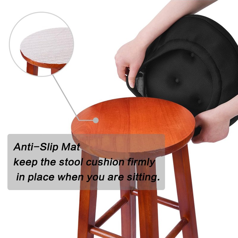 baibu Set of 2 Bar Stool Cushions, Super Breathable Round