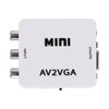 480P Composite AV to VGA Adapter, Mini VGA to Video