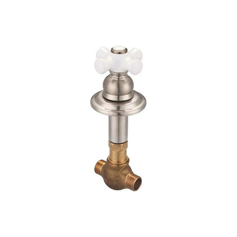 Central Brass 80607-M1/2-B3-BN Tile Stop Rough-In Valve Combo 1/2" CXC