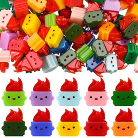 Simgoing Mini Dumpster Fire Ornament Employee Appreciation Gifts Bulk Funny Thank You Gifts Resin Dumpster Figurines Desk Accessories for Team Coworkers Teacher (Bright Colors,100 Pcs)