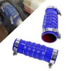 2PCS Silicone Upper Radiator Hoses with Clamps 2.5" ID Compatible