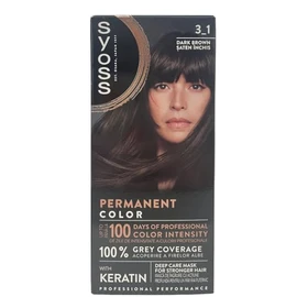 Syoss 3-1 Hair Dye Dark Brown Level 3