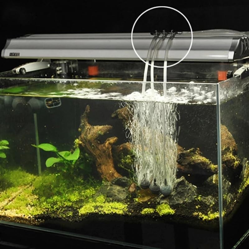 Movoja AQ Air Aquarium Air Distributor, 6 Ways, Continuously Adjustable,